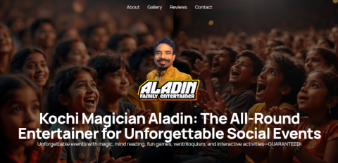 Aladin comadin award winning magician and mentalist in Kochi